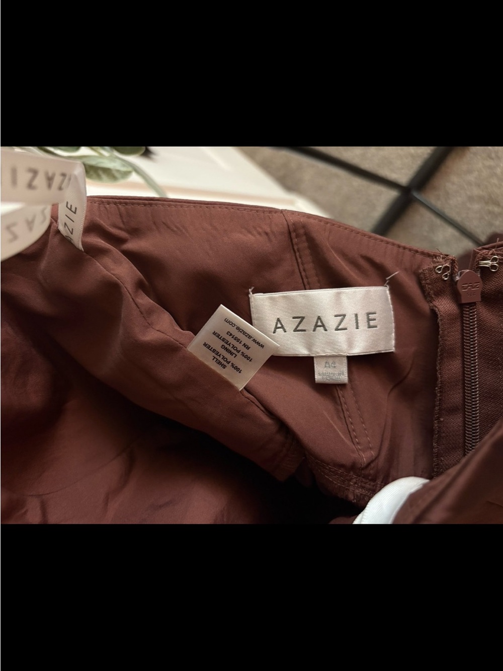 Azazie Sheath Side Slit Dress - Picture 9 of 9